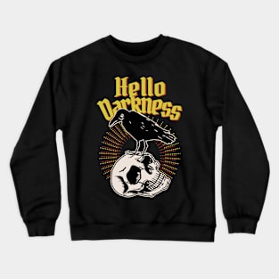 Vintage Tattoo Crow and Skull Crewneck Sweatshirt